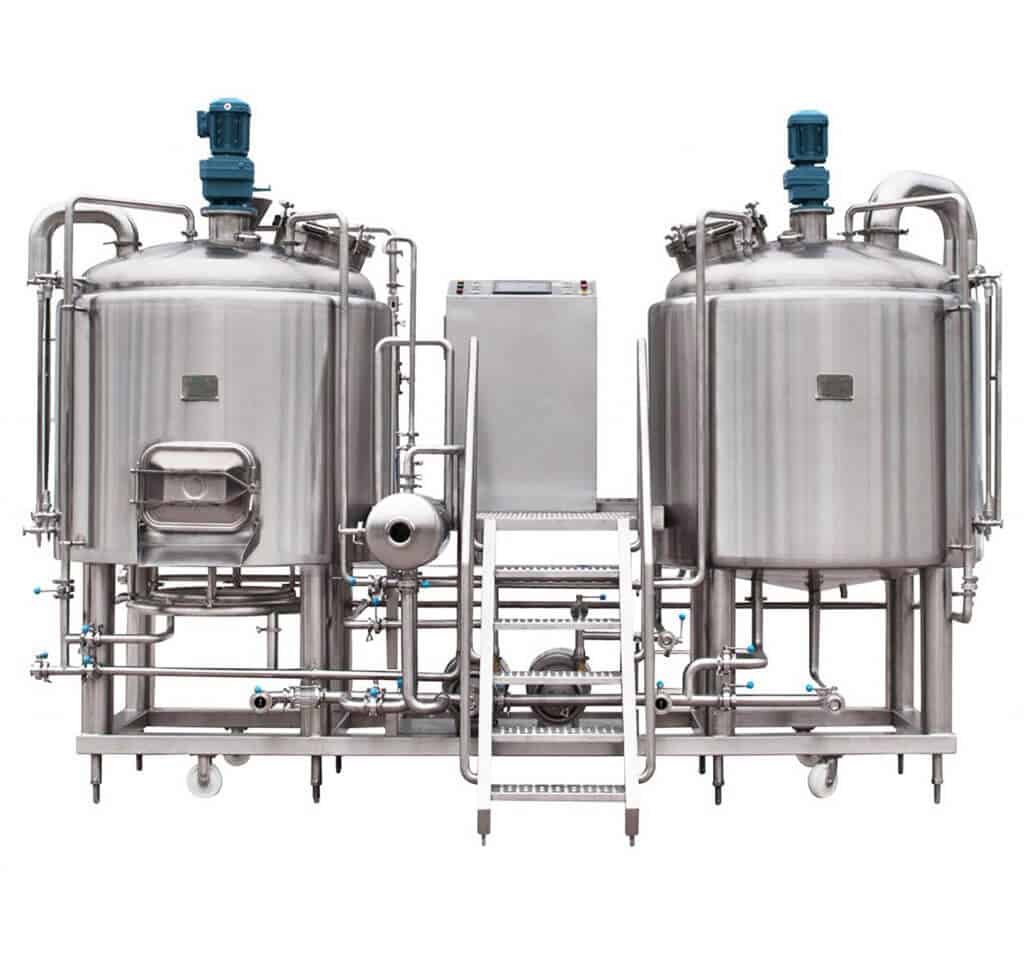 typical 2-vessel brewhouse