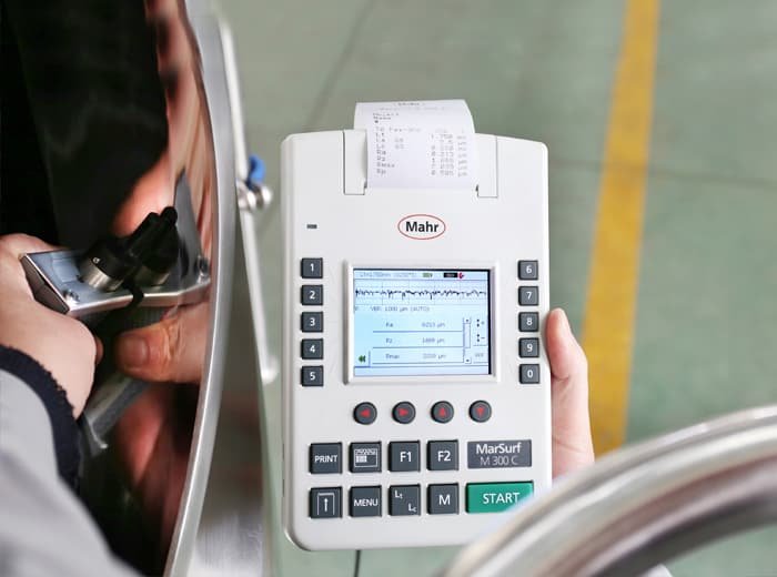 Brewery testing facility roughness measuring instrument