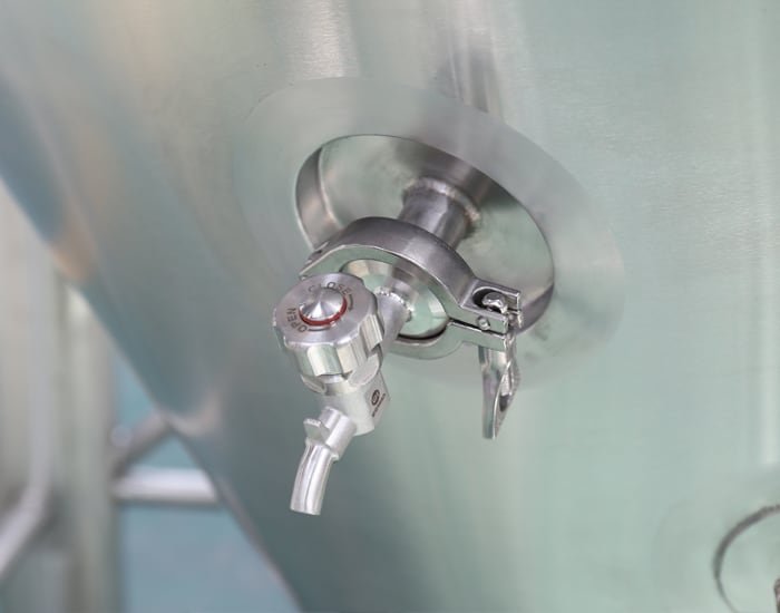 Fermenter parts sampling valve